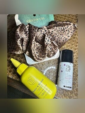 TPH By Taraji Scalp Mask, Style Edit Root Concealer, and KE Oversized scrunchie